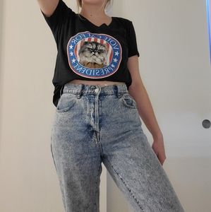 funny "vote cat for president" tee